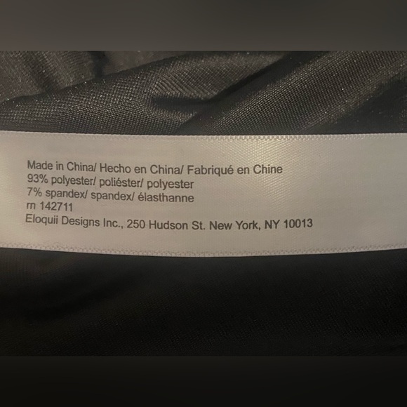 Eloquii Black Long Sleeve Velvet Dress - Picture 8 of 8